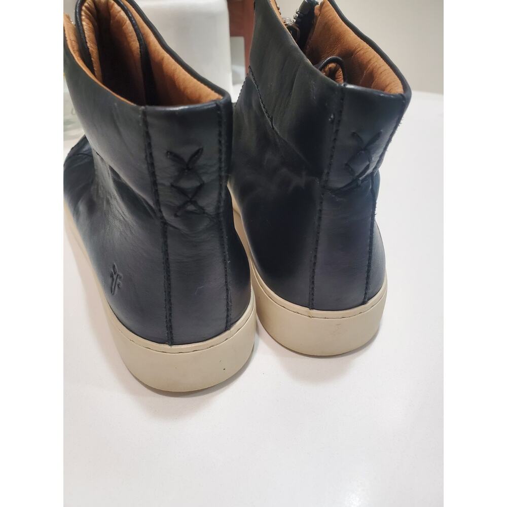 FRYE Lena Zip High Top Leather Shoes Size 8 - Picture 6 of 7